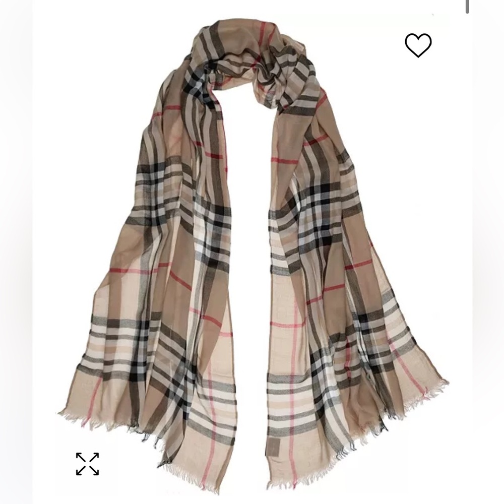 VFRAAS Women's Signature Plaid Lightweight Evening Wrap